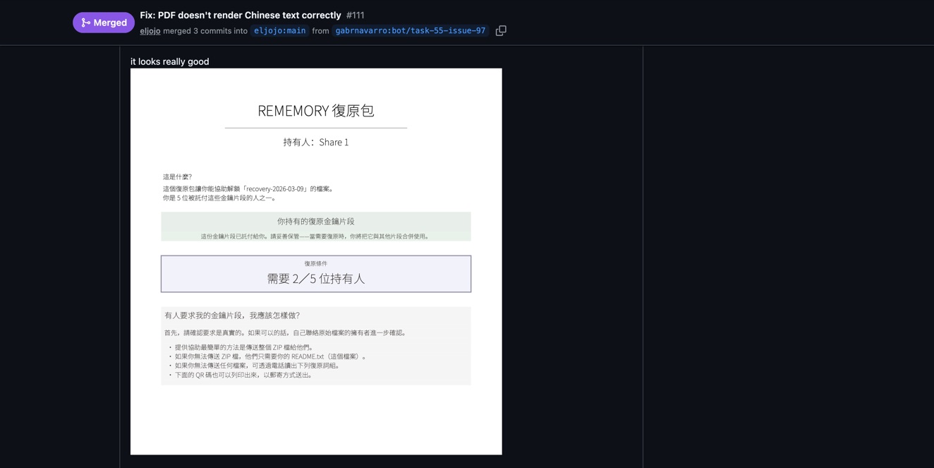 Font size concern — 10MB CJK fonts would triple WASM size